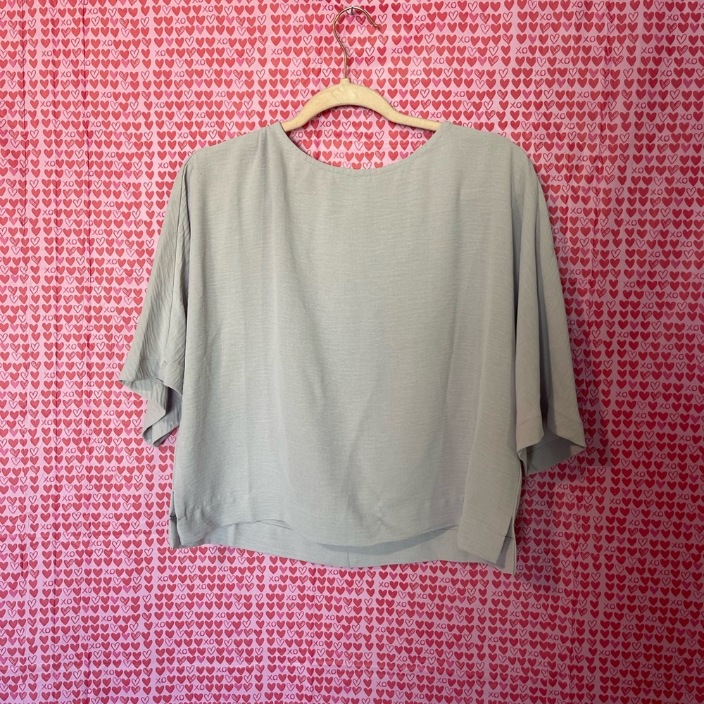 Elegant Gray Women's Top